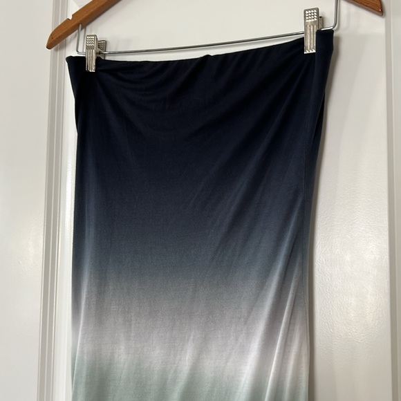 Young, Fabulous & Broke Ombre Modal Midi Skirt Stretchy Pull-On Style YF&B - Picture 3 of 7